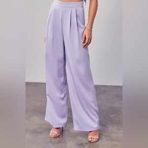 DO + BE lavender wide leg pants